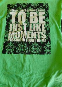Graphic Print Green T-Shirt