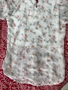 Chic Floral Print tunic top