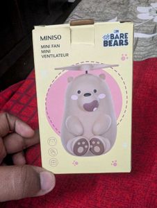 Miniso Mini Fan - Adorable Bear Design