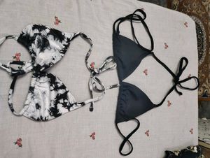 Bikini Tops - Tie-Dye &amp; Black