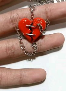 Chained Broken Heart Goth Grunge Emo Cyberpunk