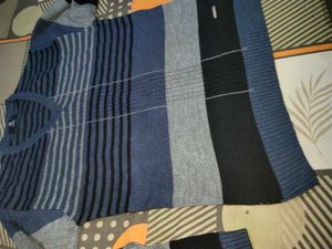 Striped V-Neck Sweater duke brand.