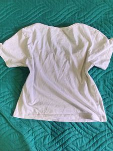 White Square Neck Crop Top