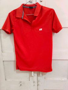 Red H&M Polo Shirt