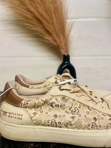 Flying Machine Beige Sneakers