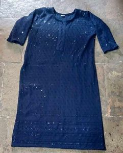 Sparkling Navy Blue Kurta