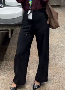 H&amp;M Classic Black Wide-Leg Pants