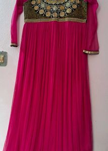 Pink Anarkali Gown