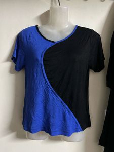 Color Block V-Neck T-Shirt