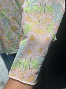 Floral Print Button-Up Shirt