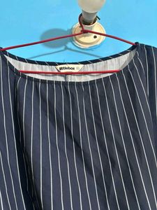 Striped Side Tie Top