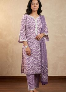 Purple Floral Print suit