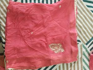 Elegant Pink Kurta Set with Salwar and Dupatta