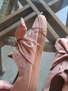 Bow Sneakers Suede Shoes