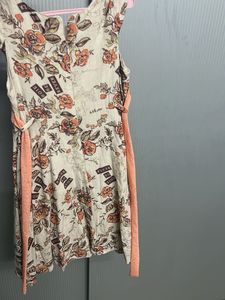 Floral Print Cap Sleeve Dress