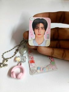 enhyphen sunghoon bagcharm + stickers