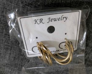 Chic Triple Hoop Earrings