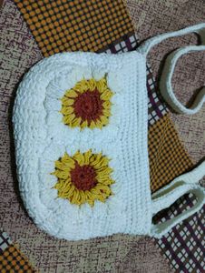 crochet sling bag for women