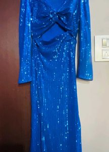 Stunning Blue Sequin Gown