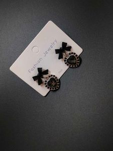 Charming Heart Bow Earrings