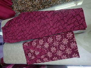 Cotton printed kurta set
