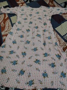 Floral Print Kurta crushed type