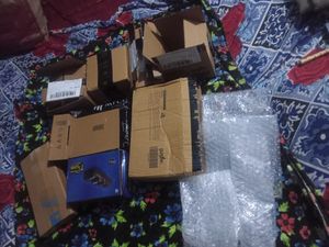 Cardboard Box With Bubble Raper