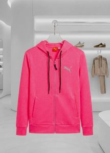 Puma Pink Zip-Up Hoodie
