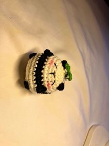 Cute Crochet Panda Keychain