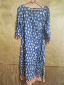 Boho Blue Print Dress