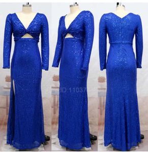 Stunning Blue Sequin Gown