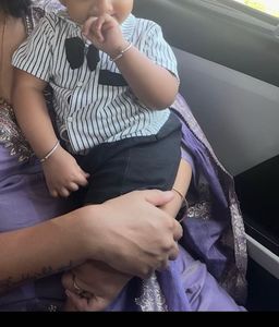 Cute Striped Baby Romper
