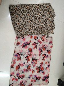 used Chic Floral &amp; Abstract Print Scarves