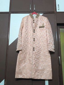Elegant Peach Sherwani