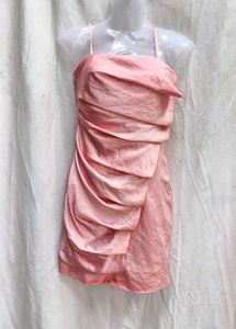 I. Chic Pink Ruched Party Dress