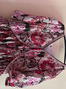 Elegant Floral Kurta Set with Dupatta