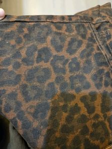 Bershka New cheetah print denim Jeans.