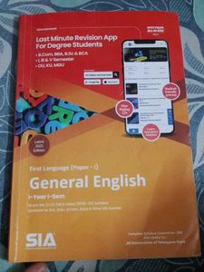 General English Textbook - 1st Year I-Sem
