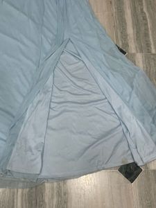 Elegant Light Blue Maxi Dress