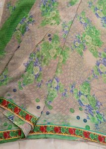 Floral Print Saree