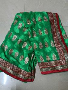 green saree