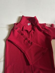 Red Corset Style Crop Top