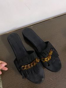 Women Footwear | Black Open heels