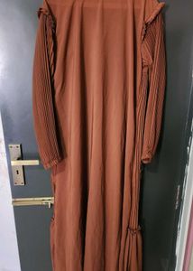 Abaya Pleated Maxi Dress