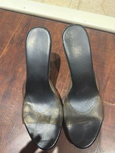 Stylish Clear Strap Heels