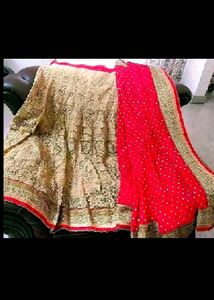 beautiful saree lehenga good condition