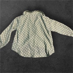 Polka Dot Button-Up Shirt
