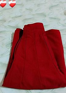 Vibrant Red/Maroon Skirt