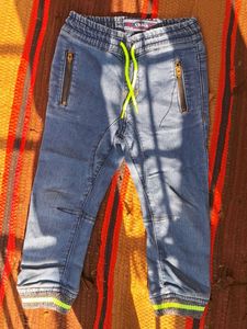 Chalk Denim Joggers