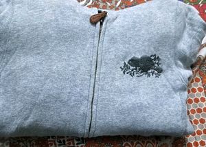 Roots Grey Unisex Full Zip Hoodie